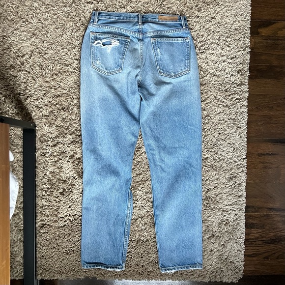 GRLFRND Helena High Rise Distressed Straight Jeans Size 26 - Picture 2 of 10